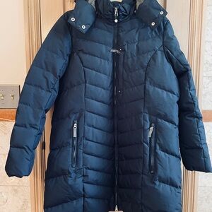 Women’s Eddie Bauer Dark Blue Puffer Coat -Sz XL